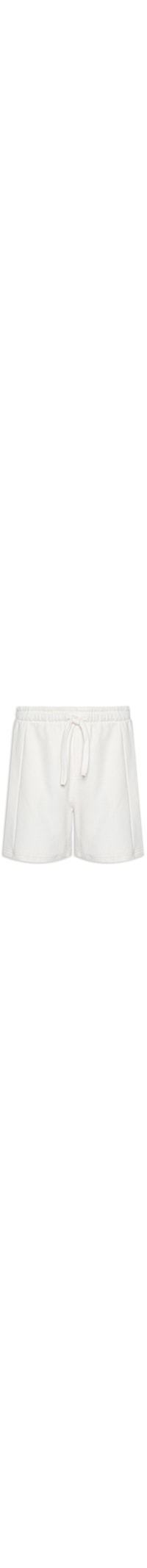 Bermuda Masculina Mix Ribbed - Off White