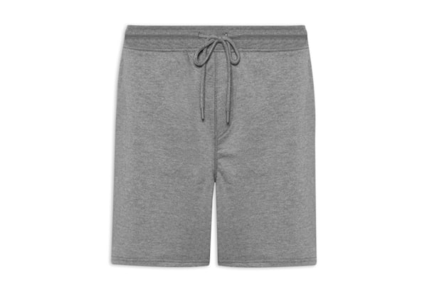 Bermuda Masculina Moletinho com Elástico - Cinza