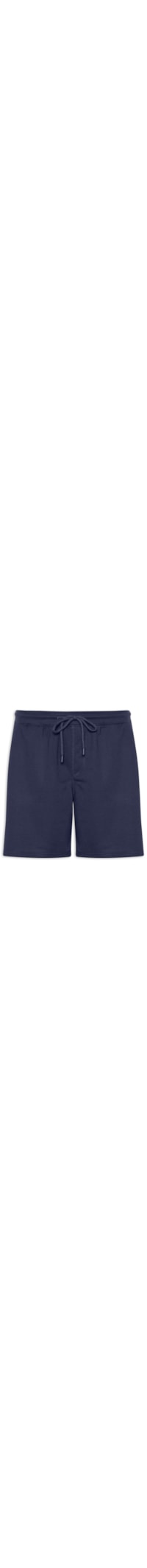 Bermuda Masculina Moletinho com Elástico – Azul