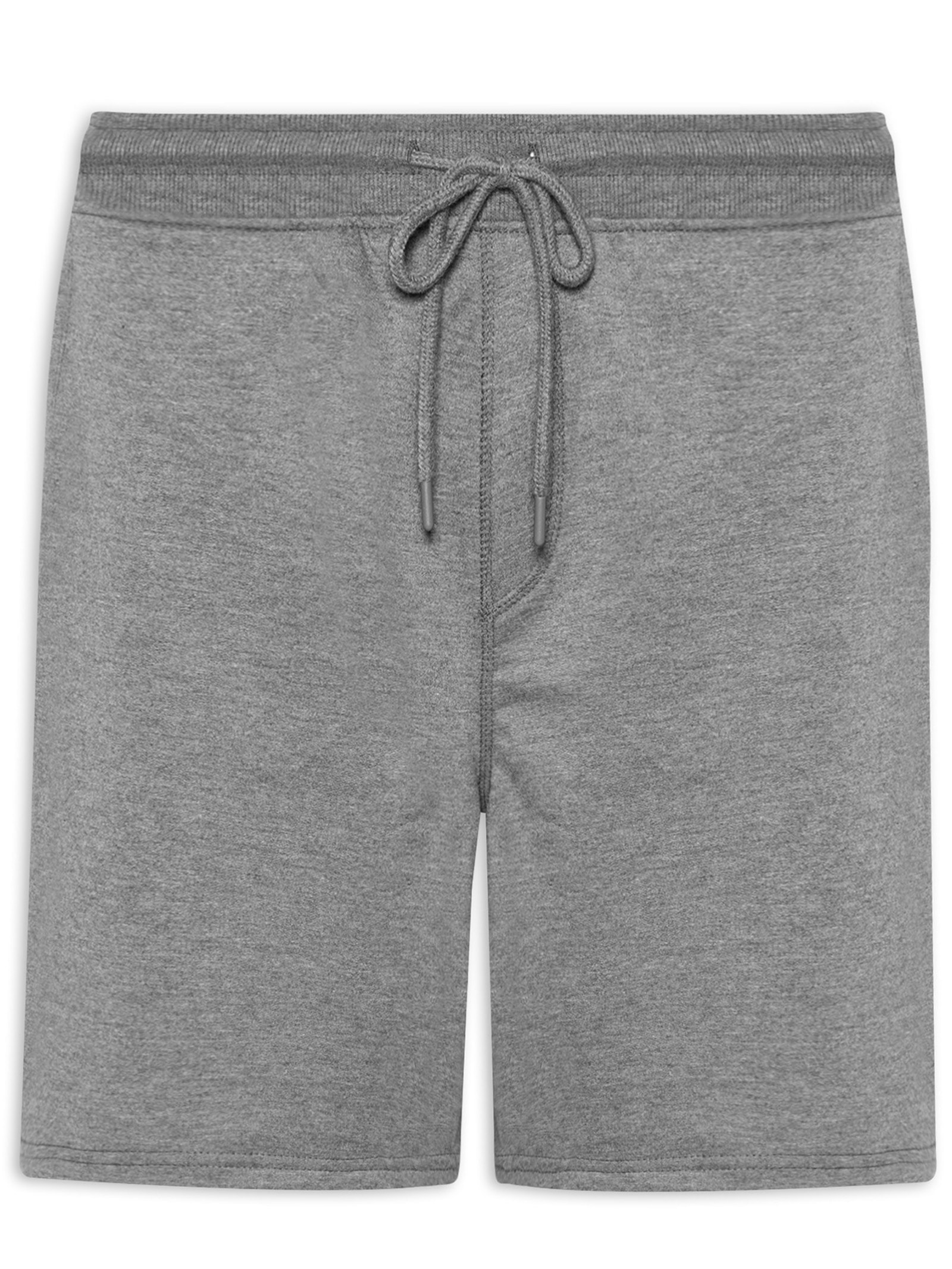 Bermuda Masculina Moletinho com Elástico – Cinza Basiq Men