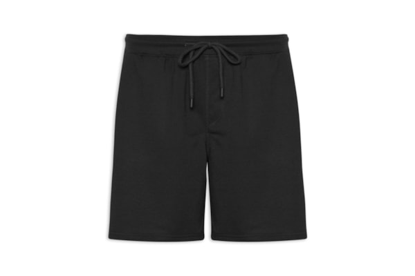 Bermuda Masculina Moletinho com Elástico – Preto