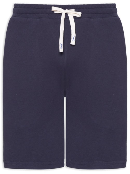 Bermuda Masculina Moletom – Azul