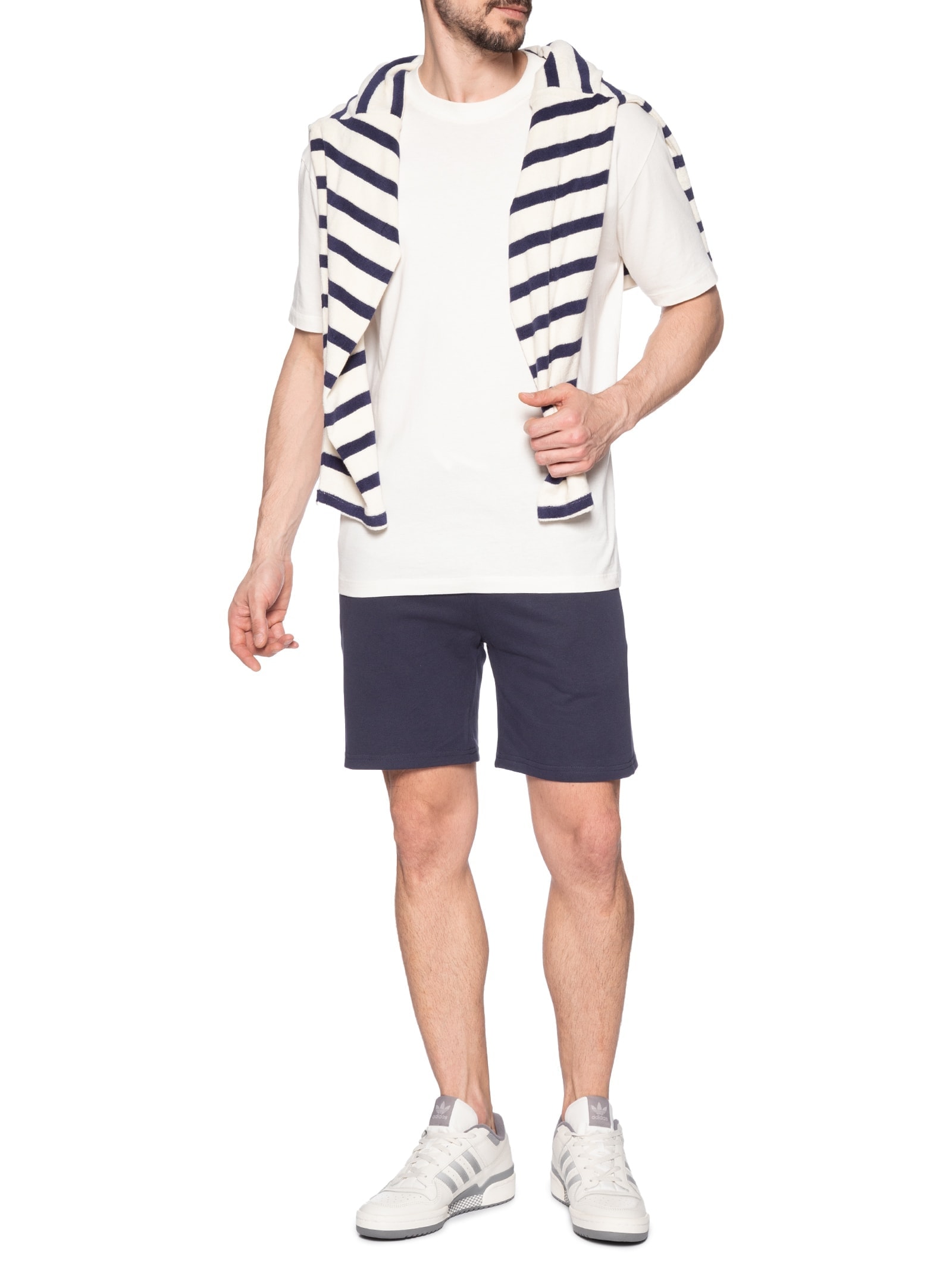 Bermuda Masculina Moletom Azul Basiq Men