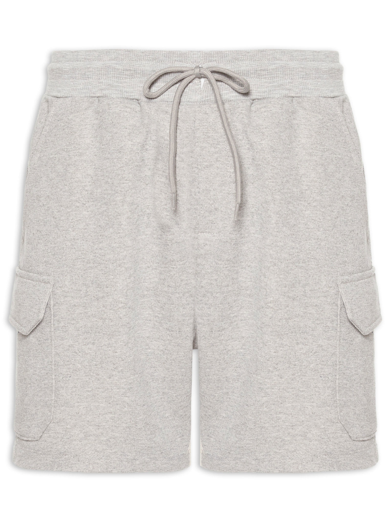 Bermuda Masculina Moletom Cargo Cinza Basiq Men