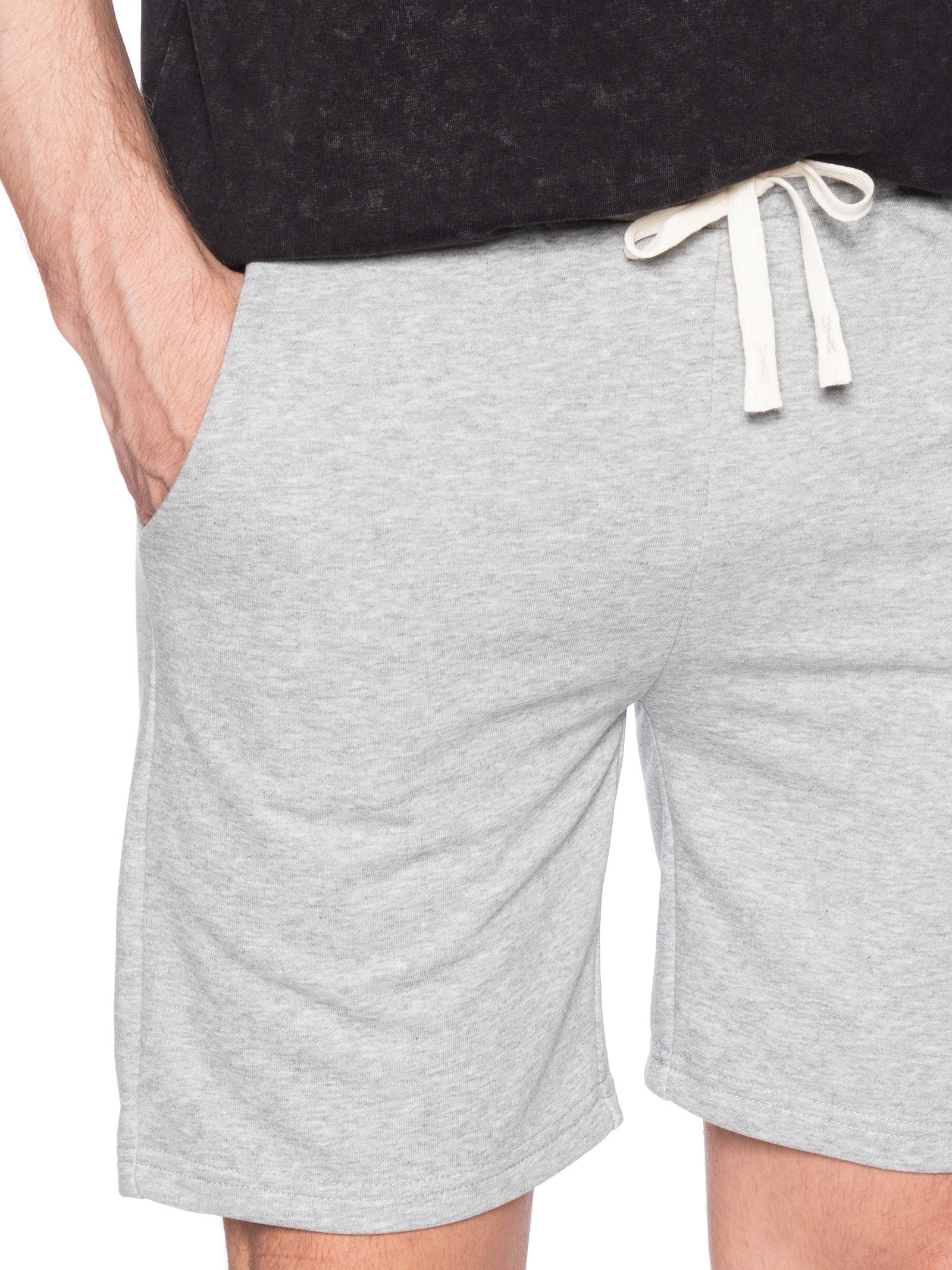 Bermuda Masculina Moletom Cinza Basiq Men