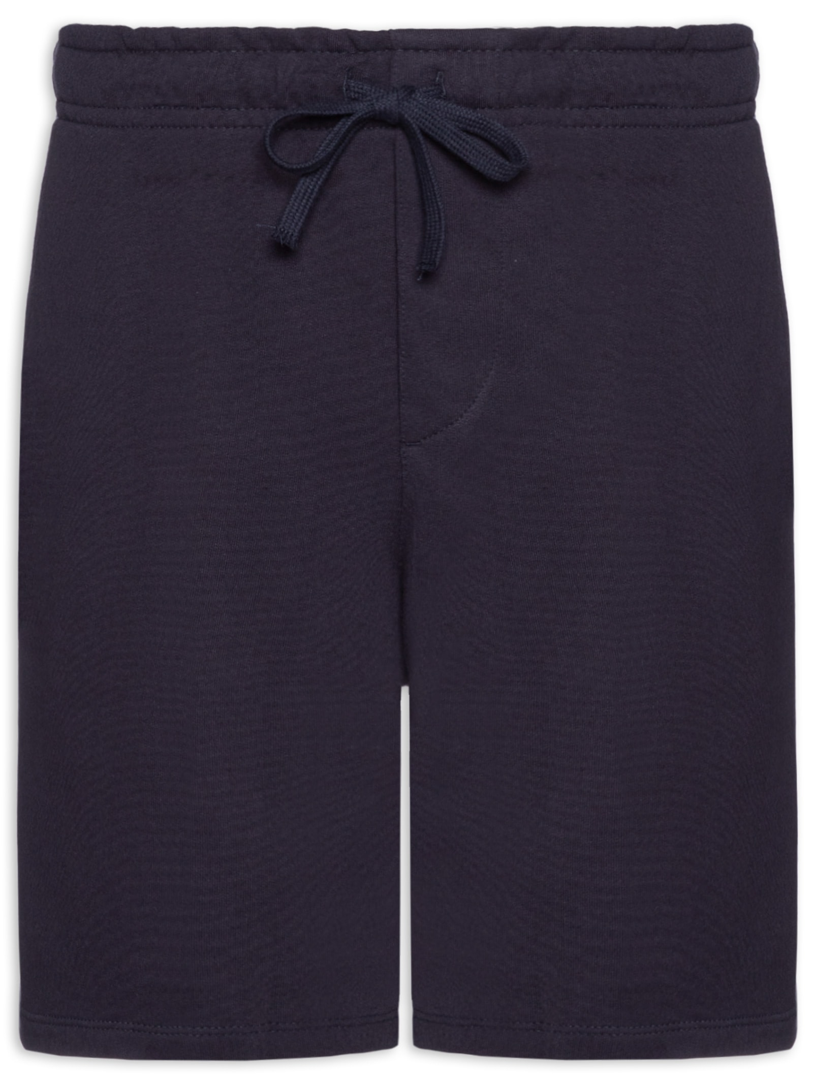 Bermuda Masculina Moletom Com Bolso Azul Hering