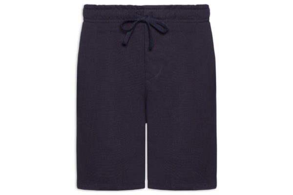 Bermuda Masculina Moletom Com Bolso - Azul