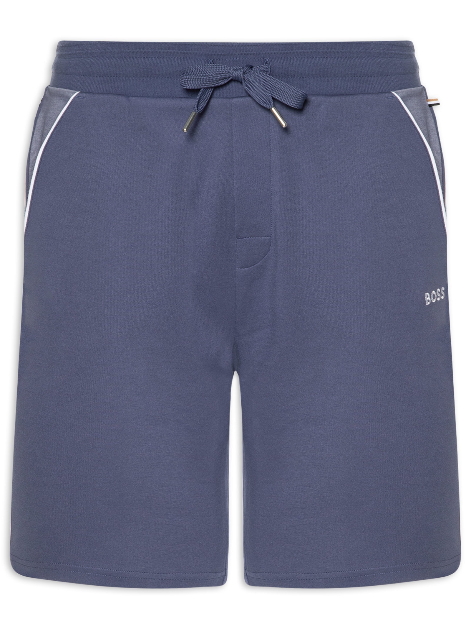 Bermuda Masculina Moletom com Bolsos Tracksuit Azul Boss