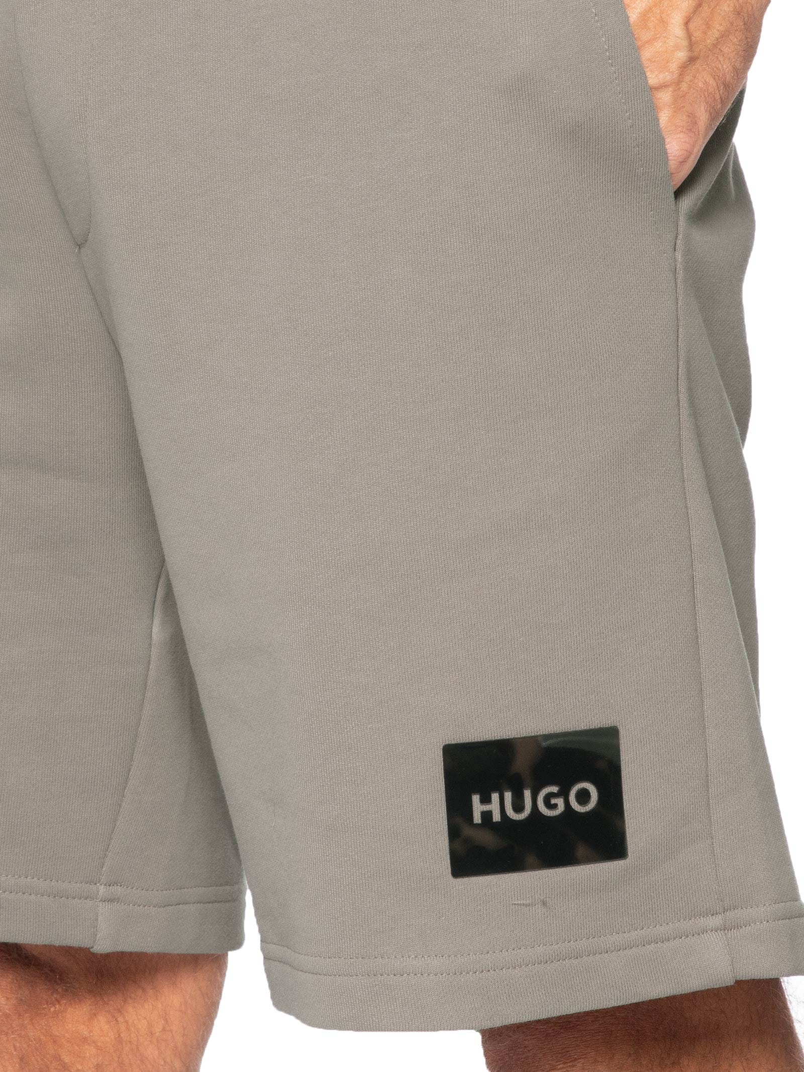 Bermuda Masculina Moletom Darix Bege Hugo