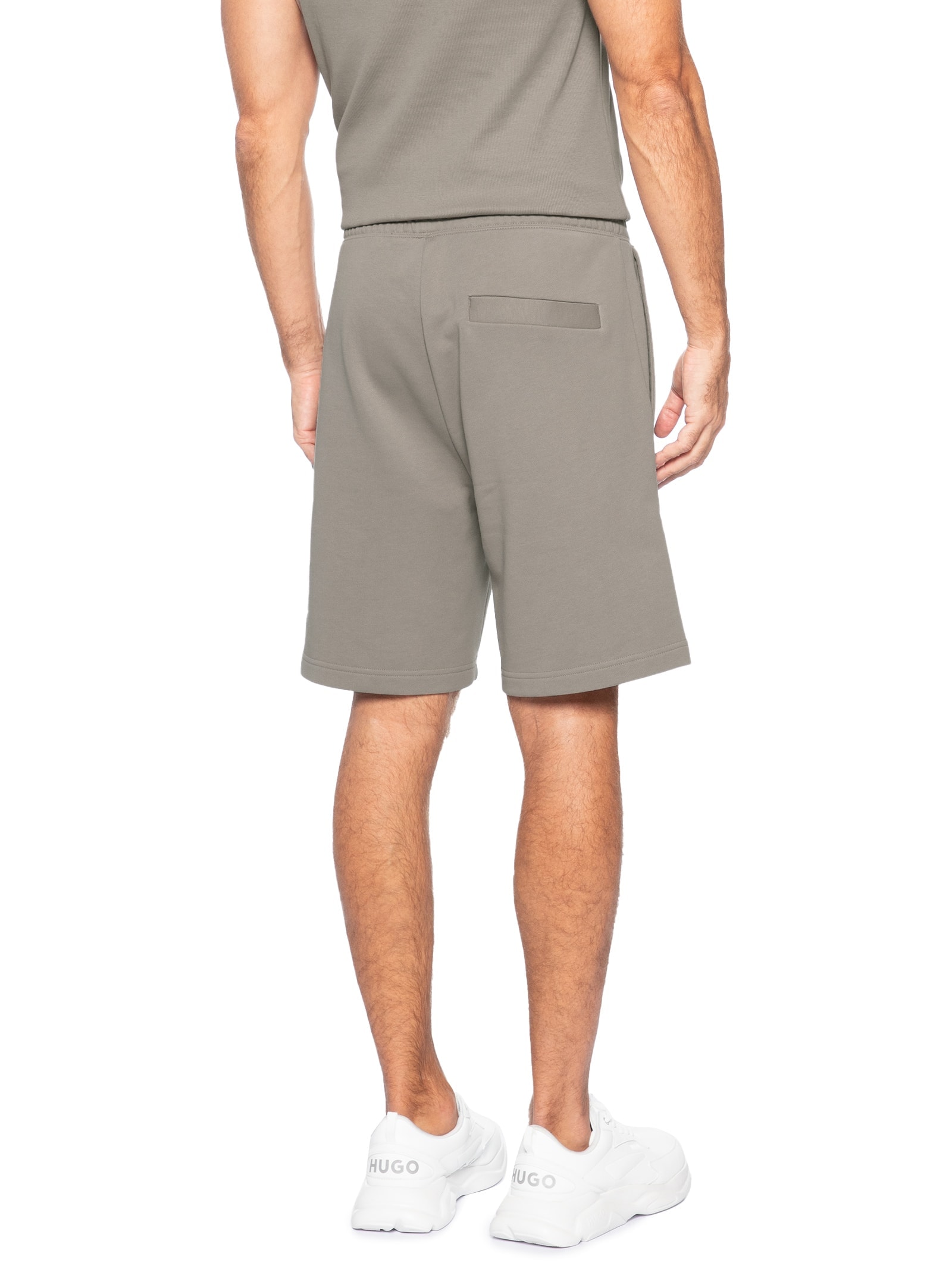 Bermuda Masculina Moletom Darix Bege Hugo