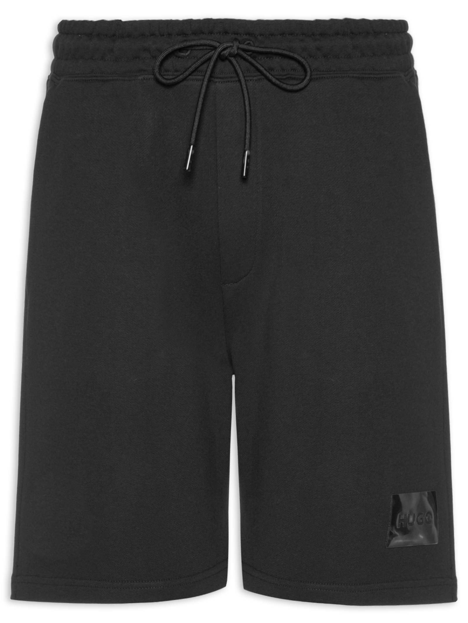 Bermuda Masculina Moletom Darix Preto Hugo
