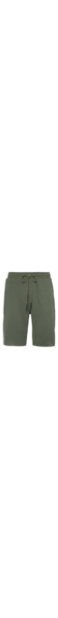 Bermuda Masculina Moletom Desfiada - Verde