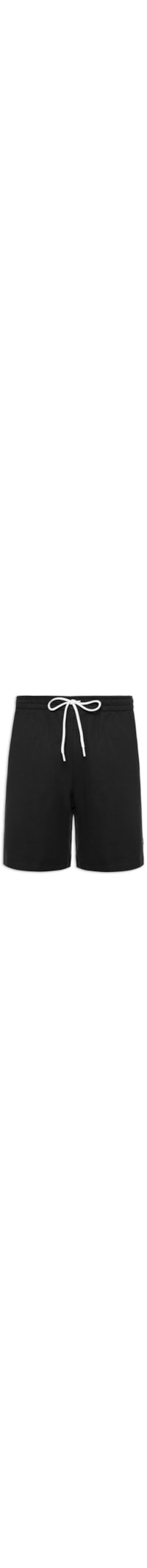 Bermuda Masculina Moletom Letter Ii - Preto