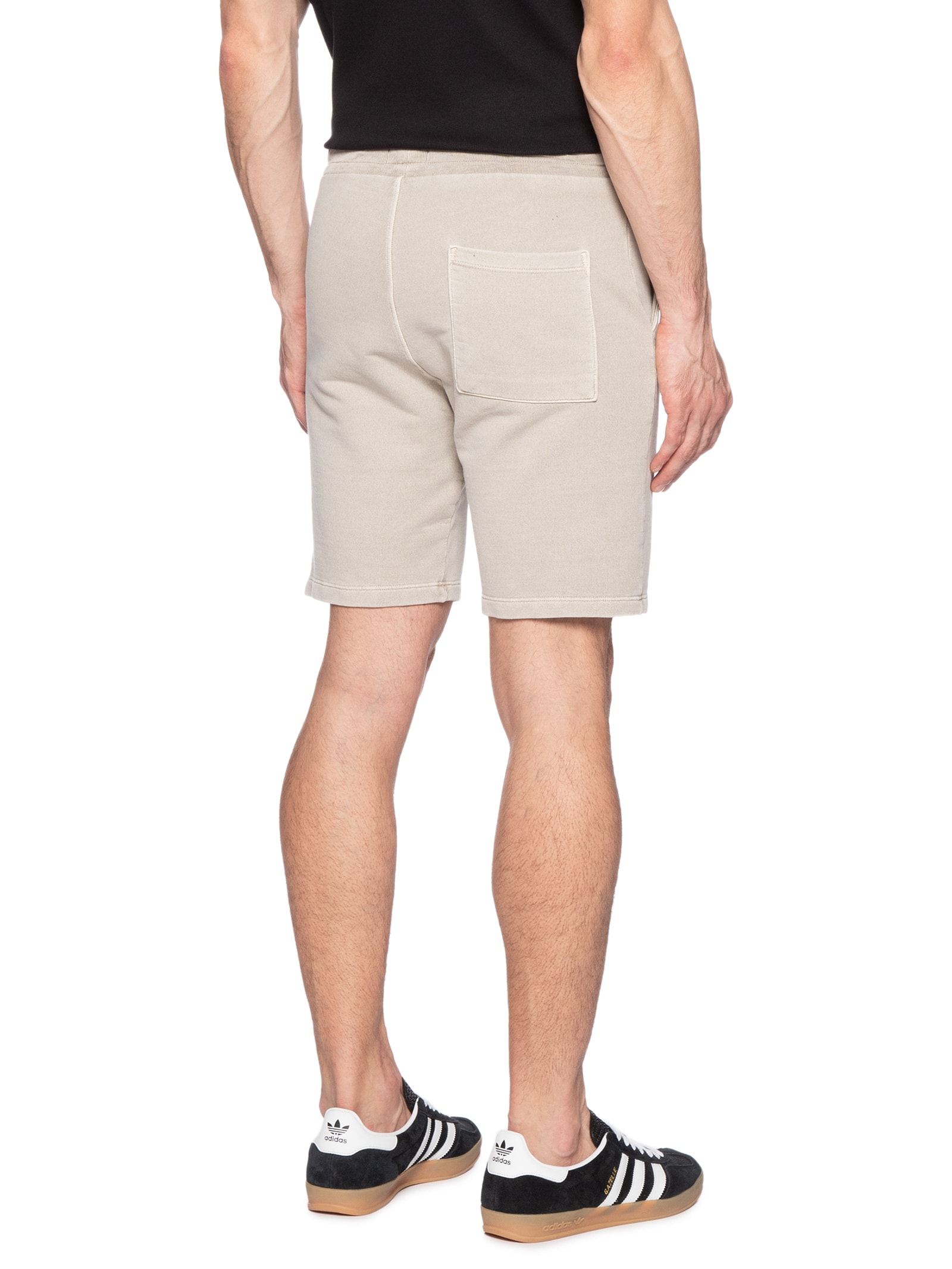 Bermuda Masculina Moletom Logo Monograma Pigmen Bege Calvin Klein Jeans