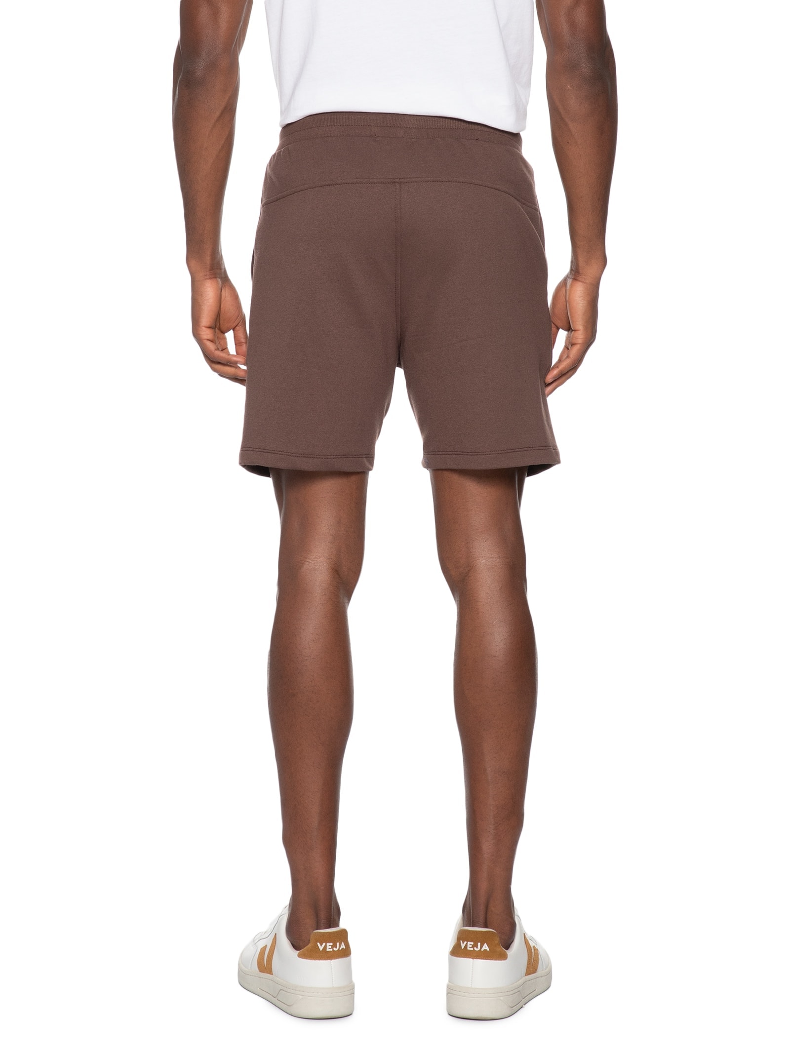 Bermuda Masculina Moletom Marrom Basiq Men