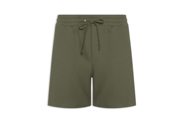 Bermuda Masculina Moletom Névoa - Verde