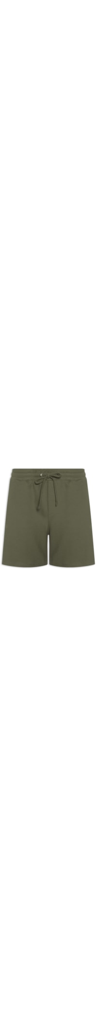 Bermuda Masculina Moletom Névoa - Verde
