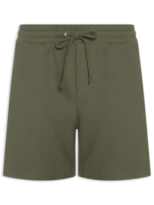 Bermuda Masculina Moletom Névoa – Verde