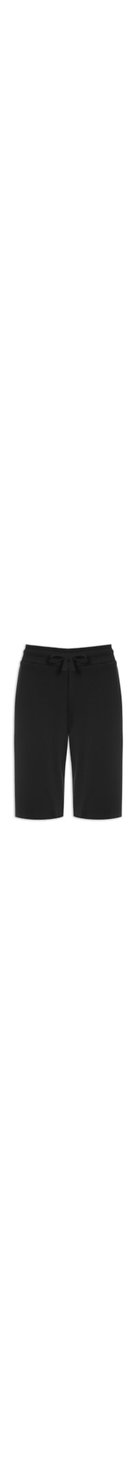Bermuda Masculina Moletom - Preto
