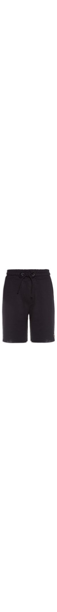 Bermuda Masculina Moletom - Preto