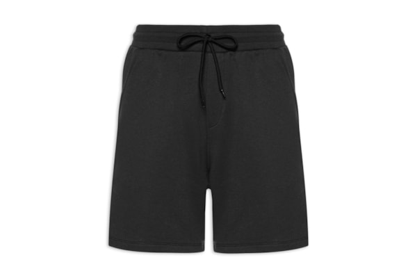 Bermuda Masculina Moletom - Preto