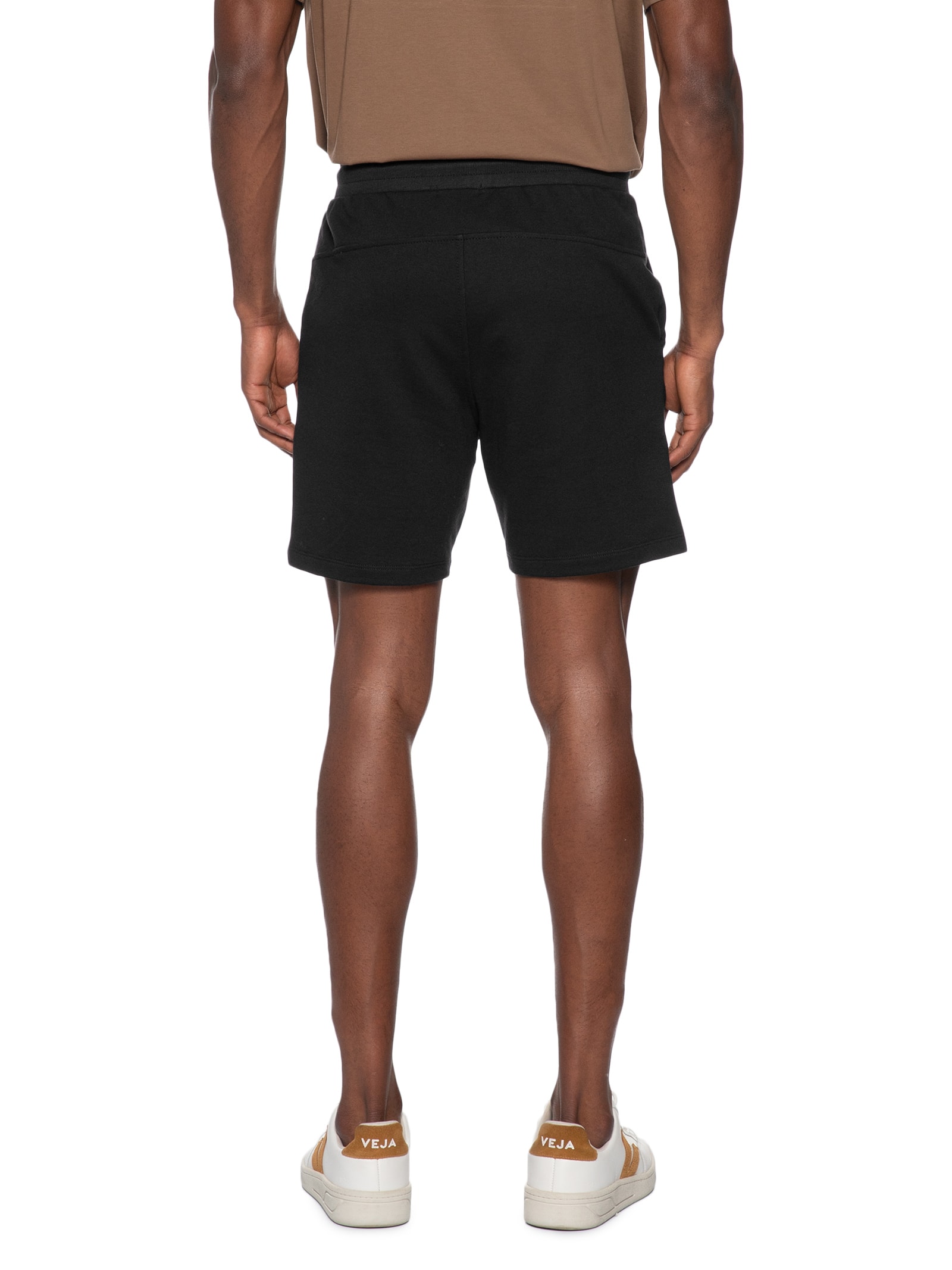 Bermuda Masculina Moletom Preto Basiq Men