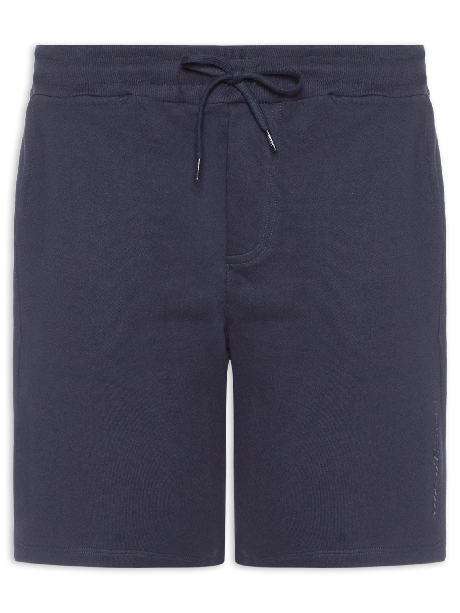 Bermuda Masculina Moletom Relaxed Fit Com Bolso Lateral Azul Tommy Jeans