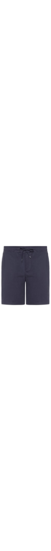 Bermuda Masculina Moletom Relaxed Fit Com Bolso Lateral - Azul