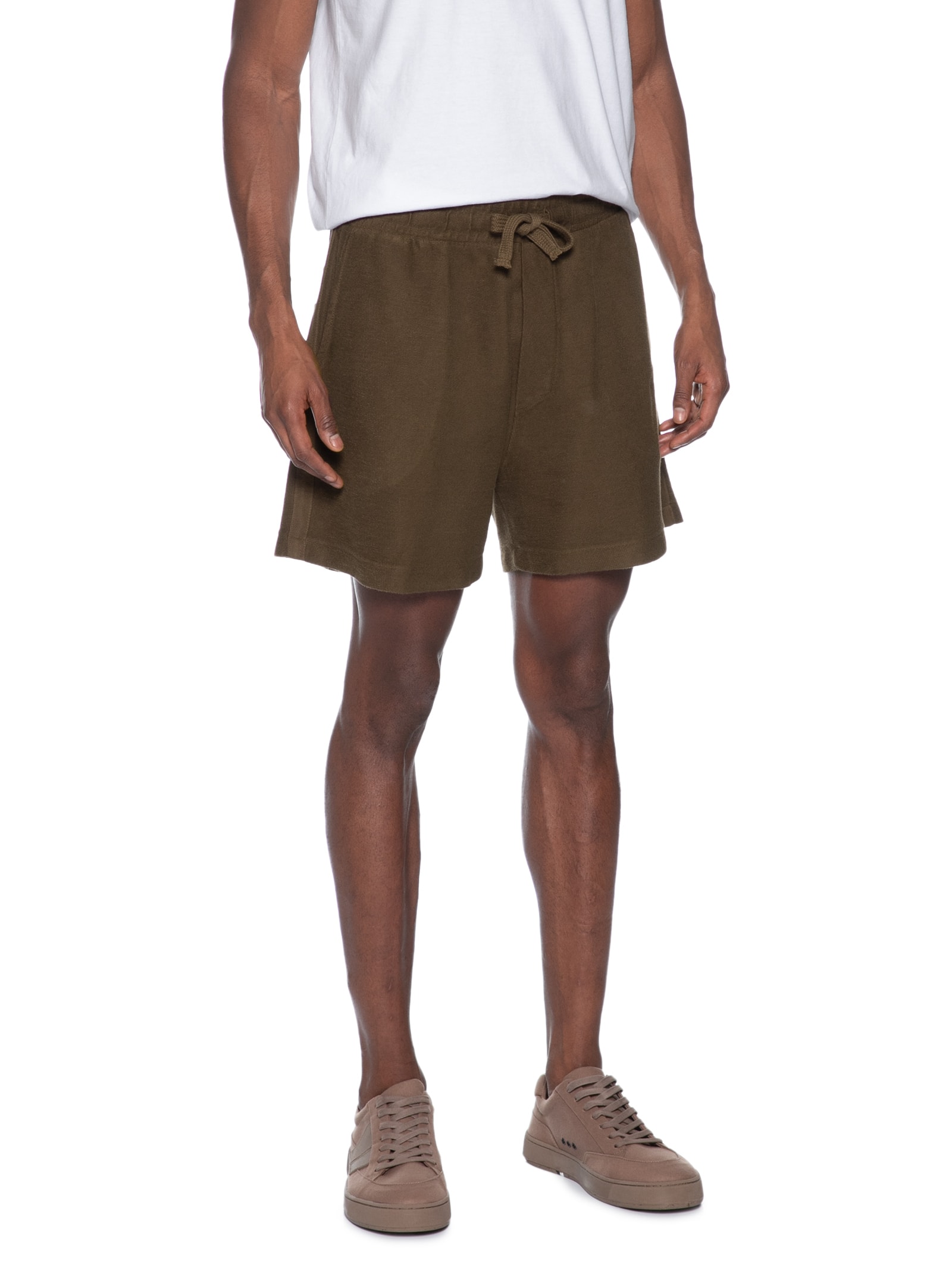 Bermuda Masculina Moletom Texture Tape Marrom Osklen