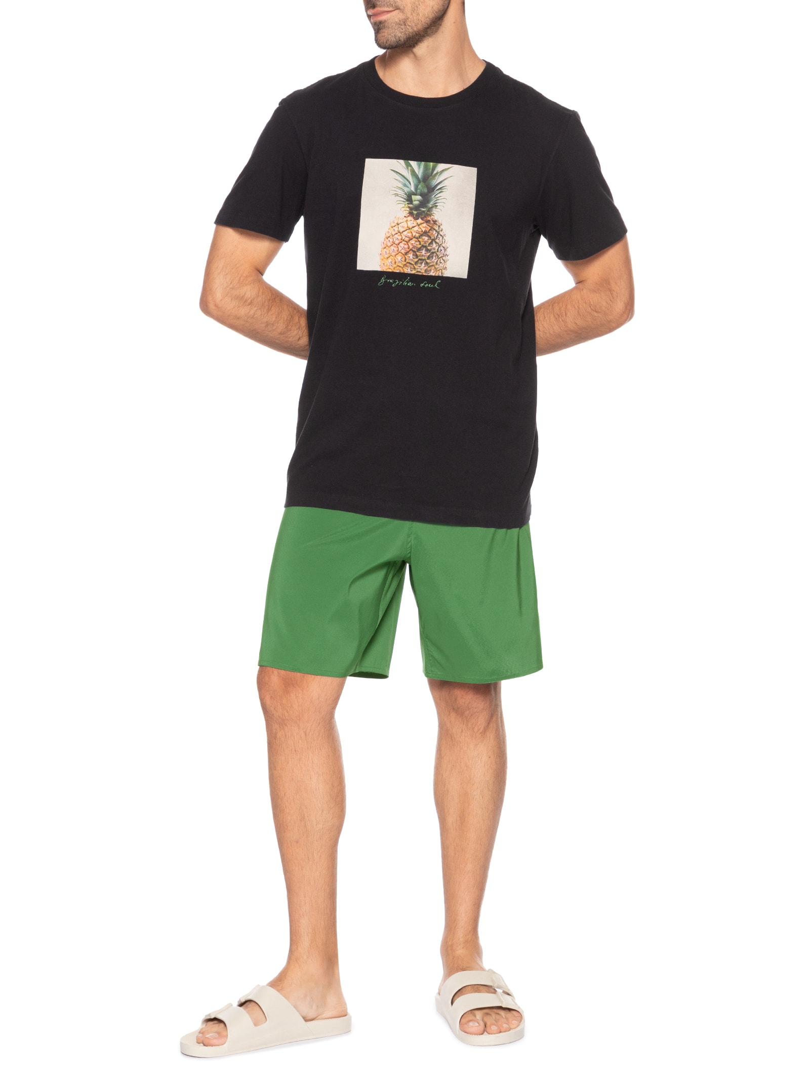 Bermuda Masculina New Aquaone Flex Verde Osklen