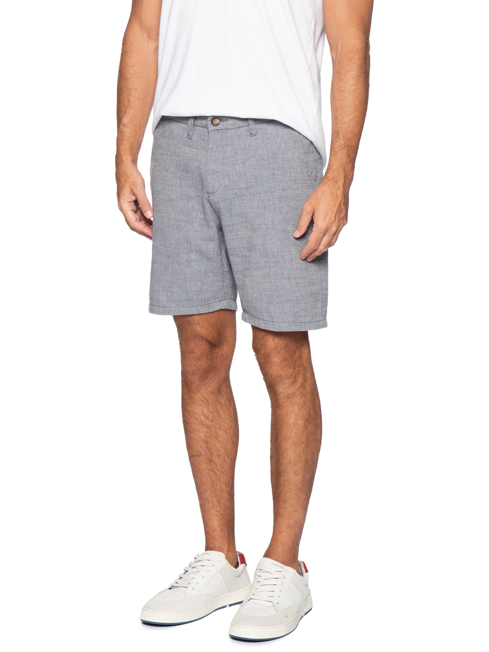Bermuda Masculina Oxford Azul Pineapple