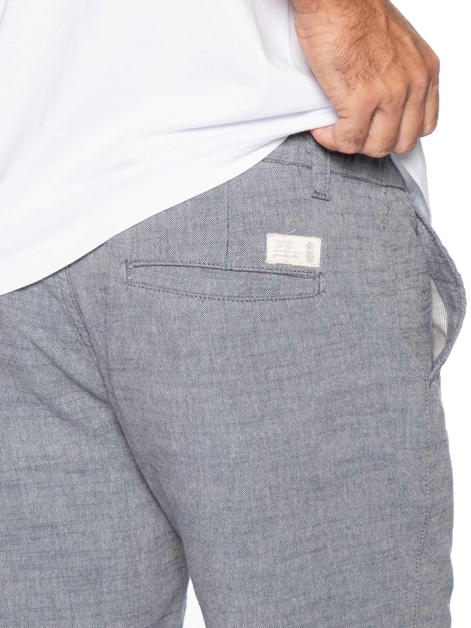 Bermuda Masculina Oxford Azul Pineapple