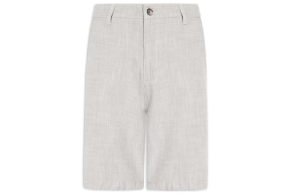 Bermuda Masculina Oxford - Cinza