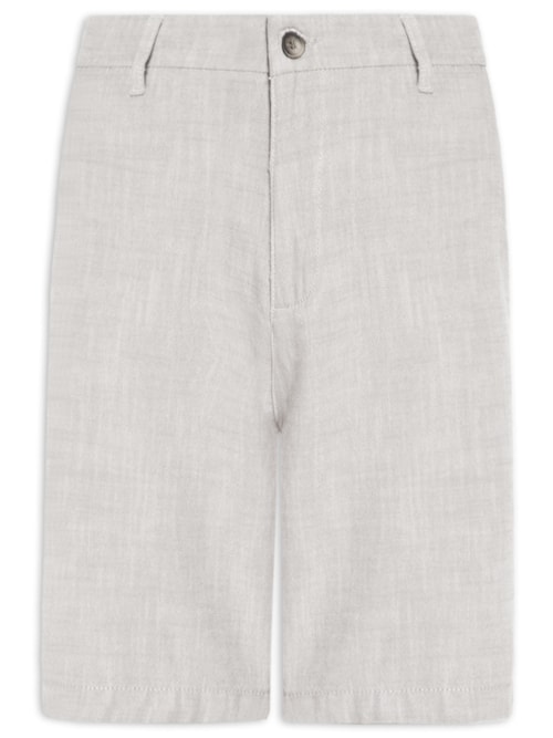 Bermuda Masculina Oxford - Cinza