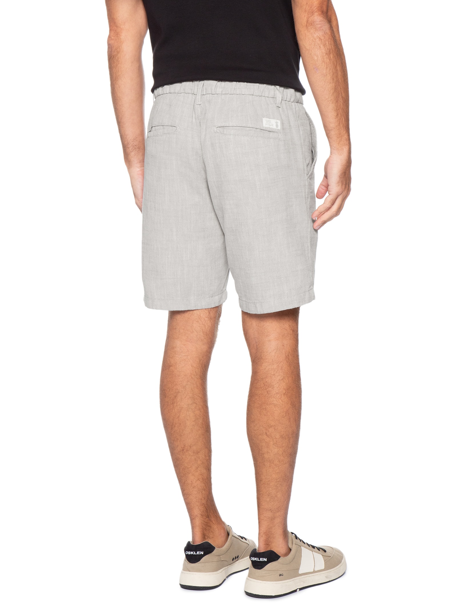 Bermuda Masculina Oxford Cinza Pineapple