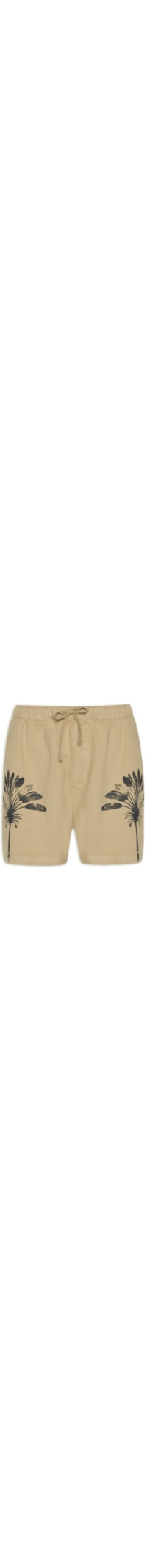 Bermuda Masculina Pj Hemp Coqueiros - Bege