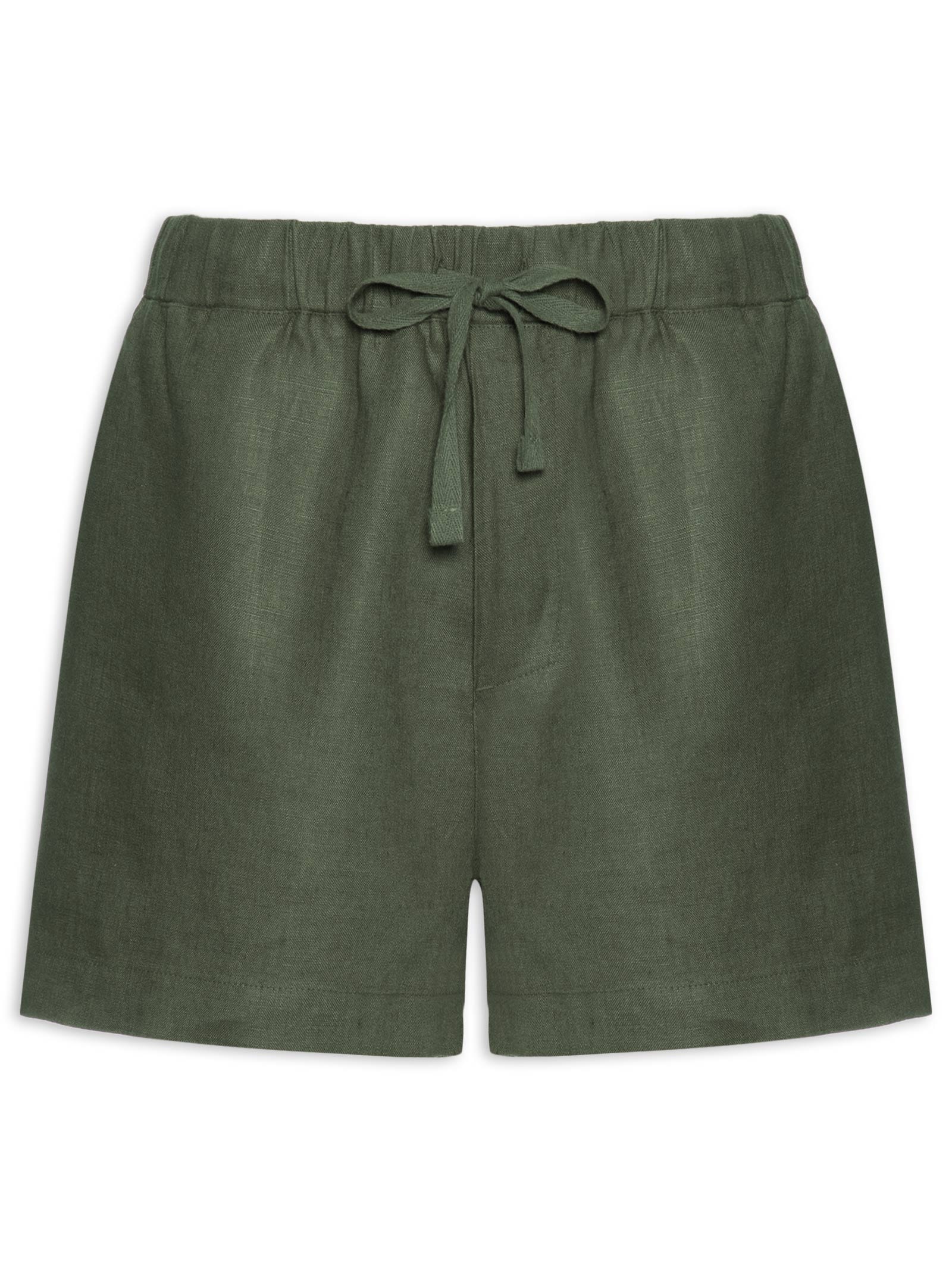 Bermuda Masculina PJ Linen Classic Verde Osklen