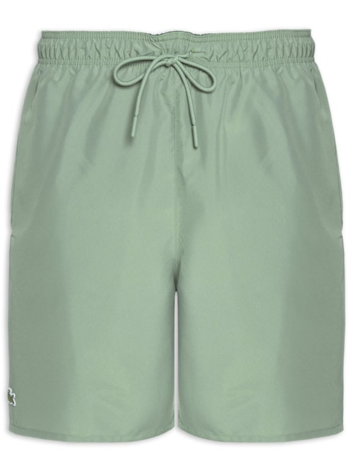 Bermuda Masculina Praia Monocromática – Verde