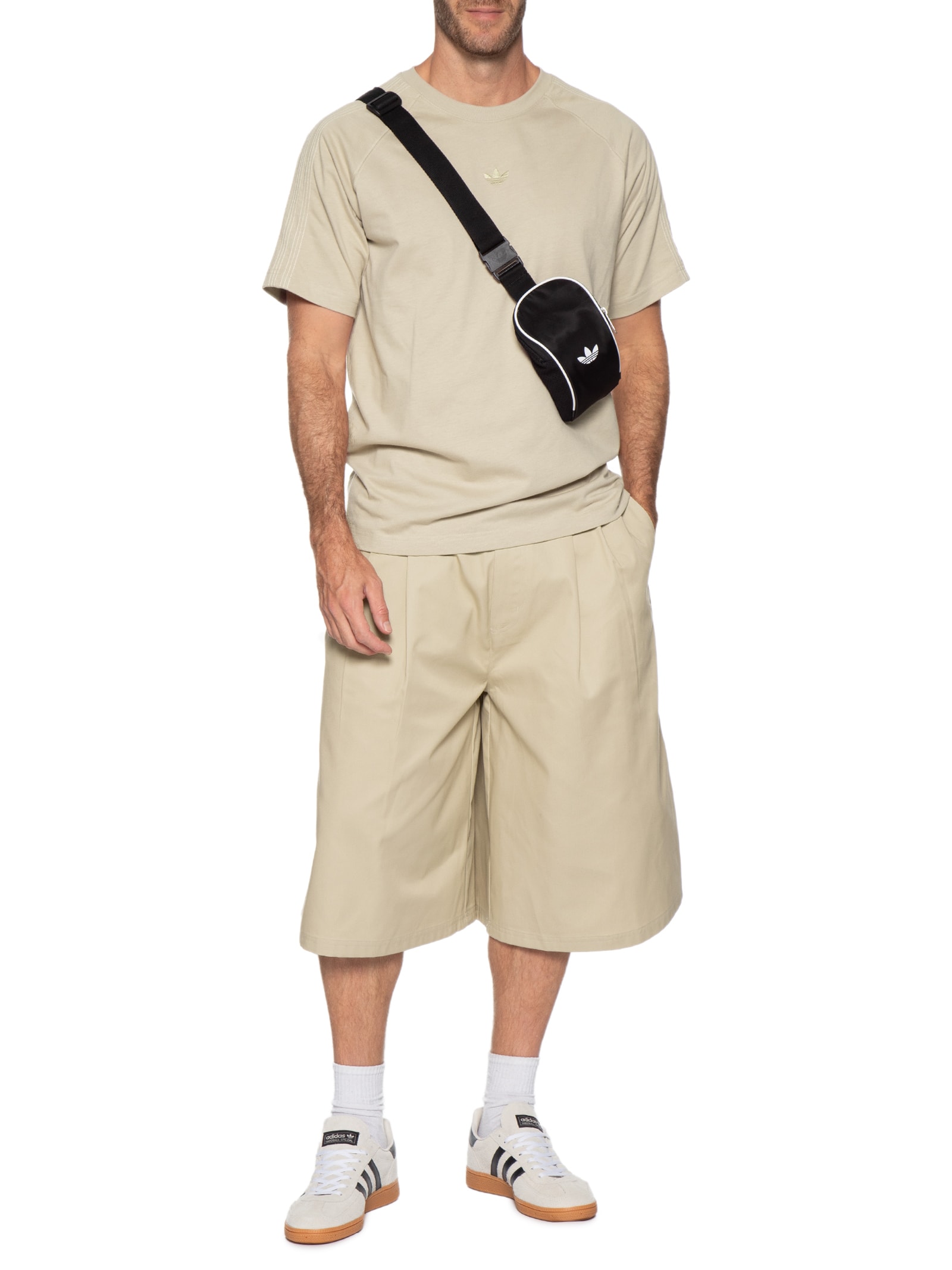 Bermuda Masculina Premium Essentials Largo Bege Adidas Originals