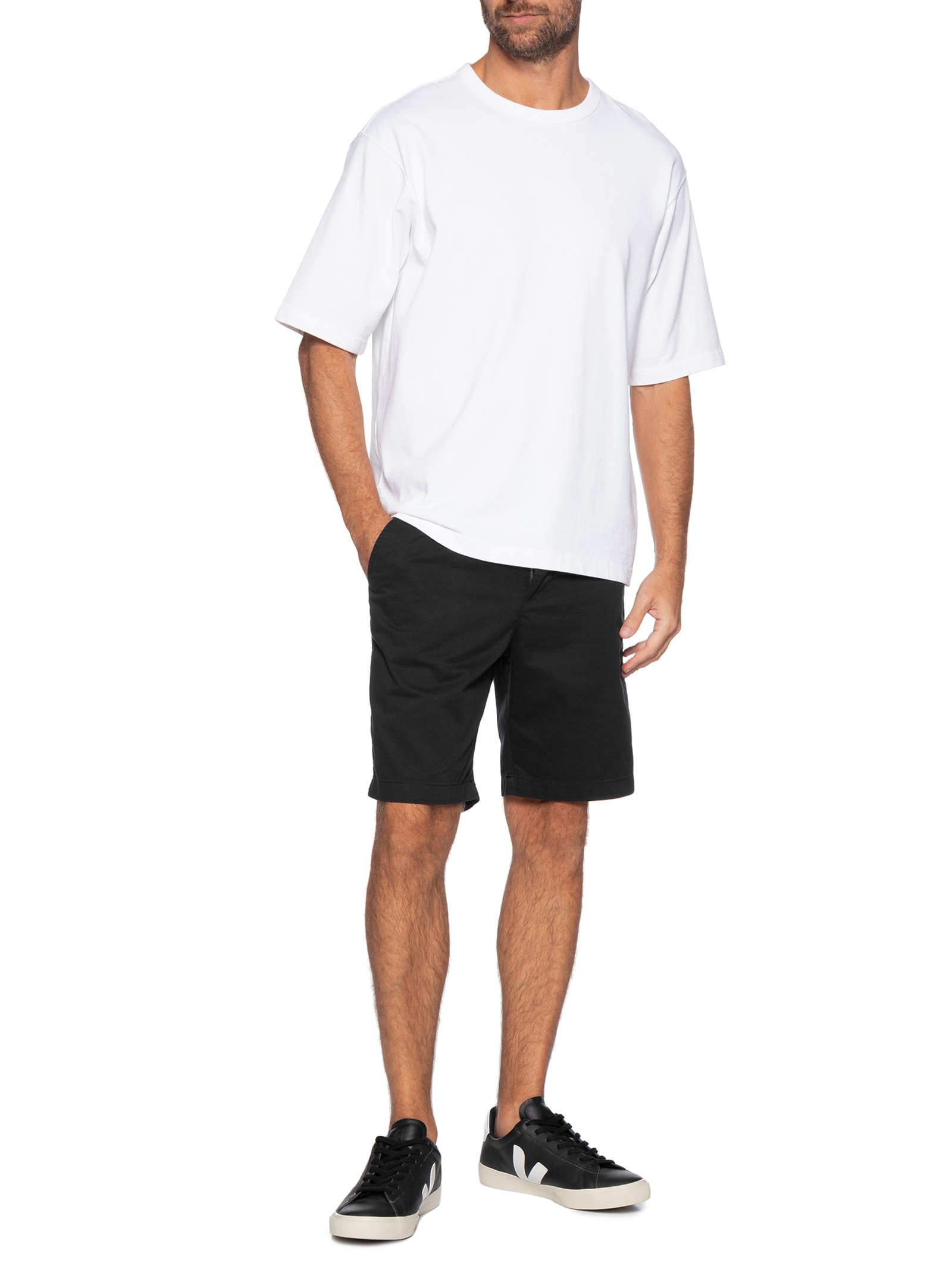 Bermuda Masculina Preto Hering