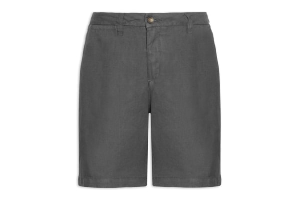 Bermuda Masculina Puro Linho - Preto