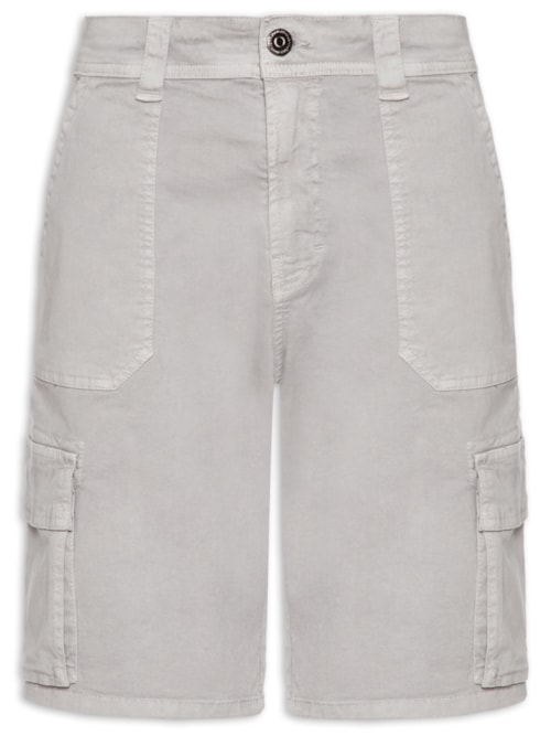 Bermuda Masculina Regular Cargo Avila – Cinza
