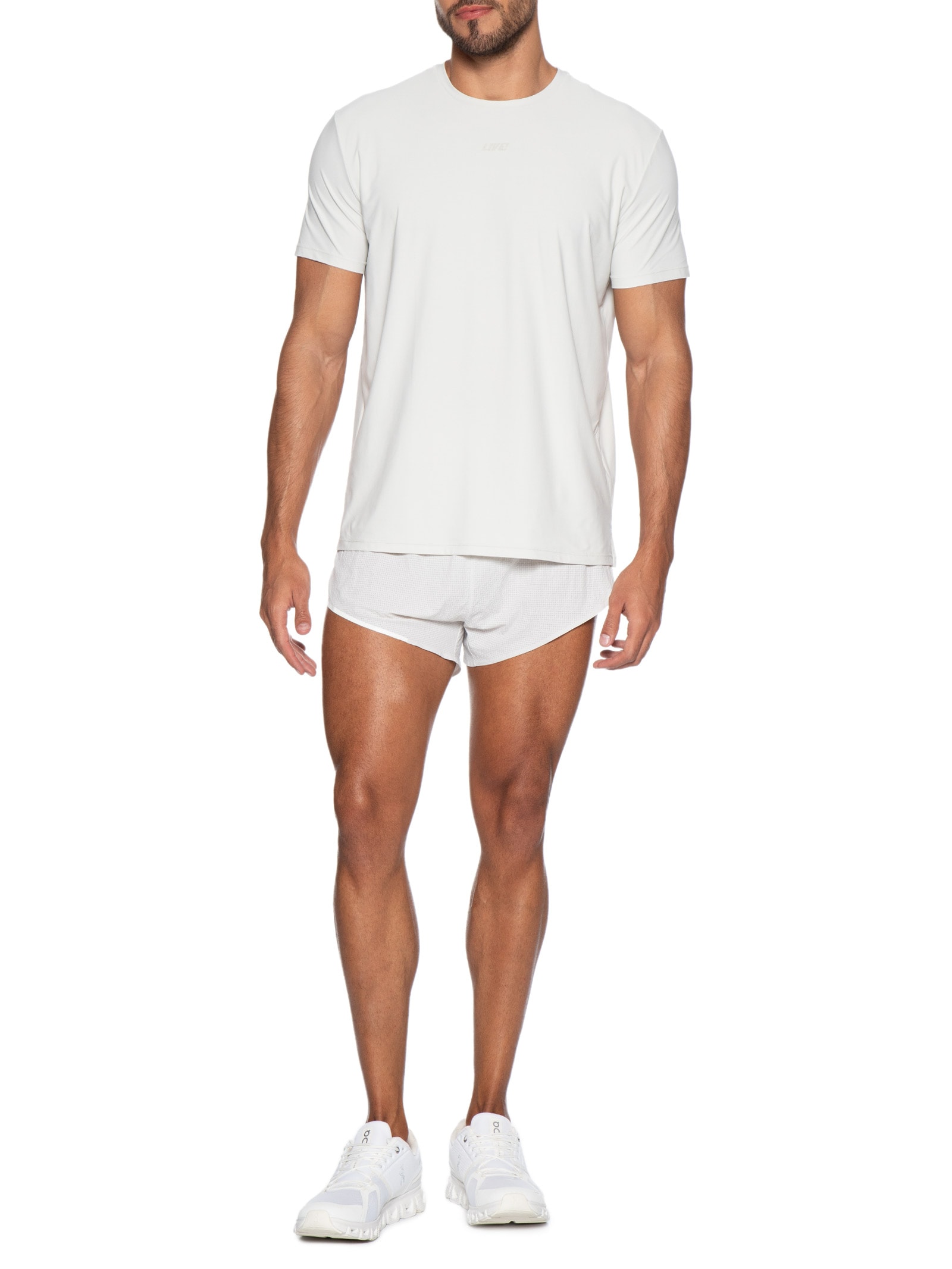 Bermuda Masculina Run Move 3 Men Off White Live!