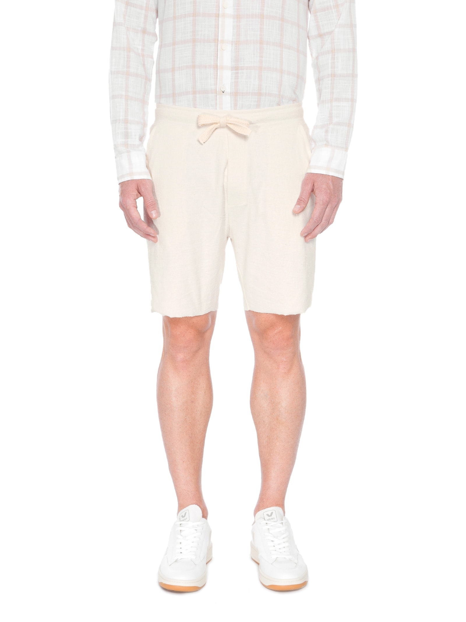 Bermuda Masculina Rustic E-Basics Off White Osklen