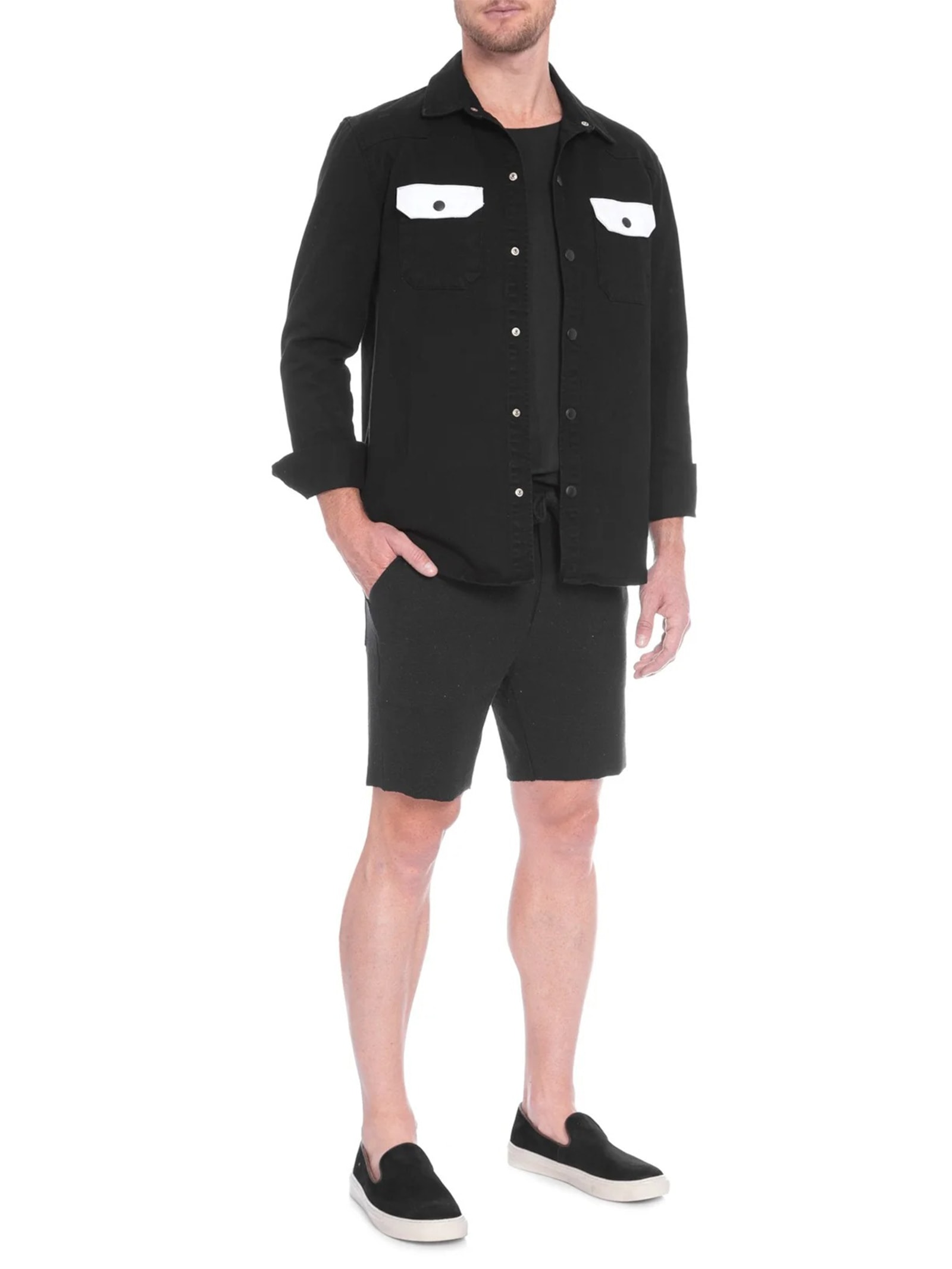 Bermuda Masculina Rustic E-basics Preto Osklen