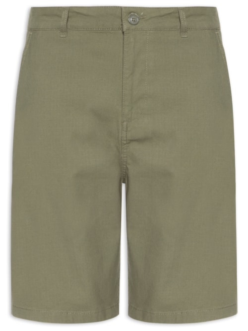 Bermuda Masculina Sarja 1/2 Elástico – Verde