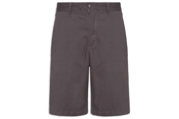 Bermuda Masculina Sarja Básica - Cinza  