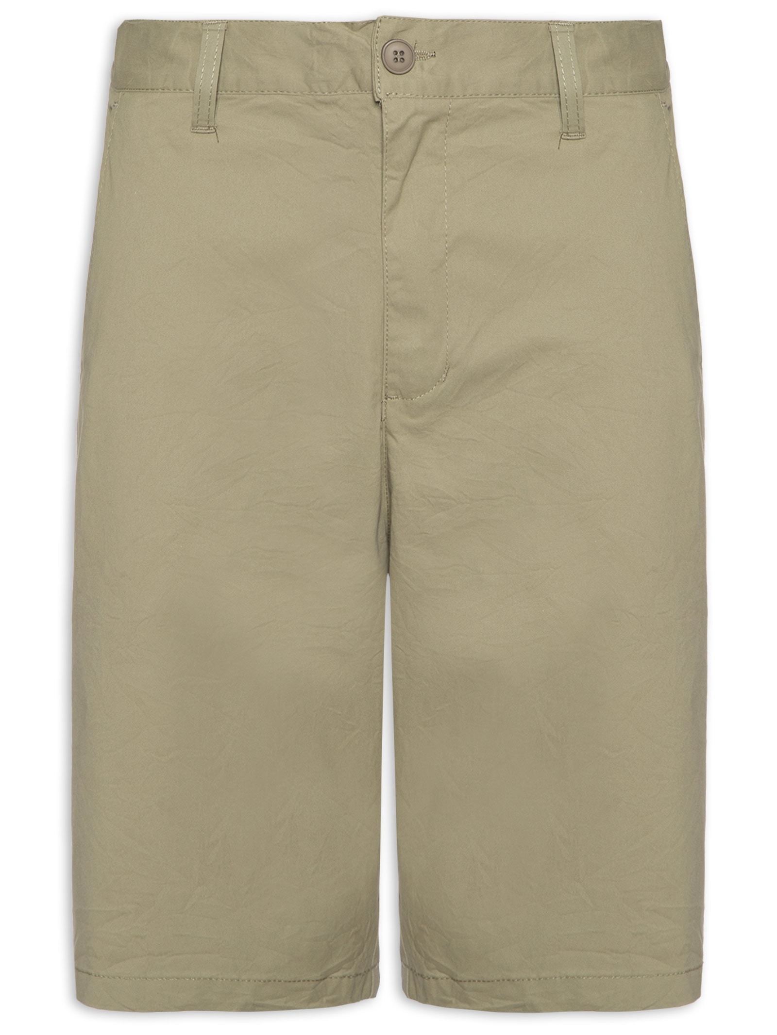 Bermuda Masculina Sarja Básica Verde Basiq Men