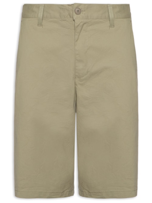 Bermuda Masculina Sarja Básica – Verde