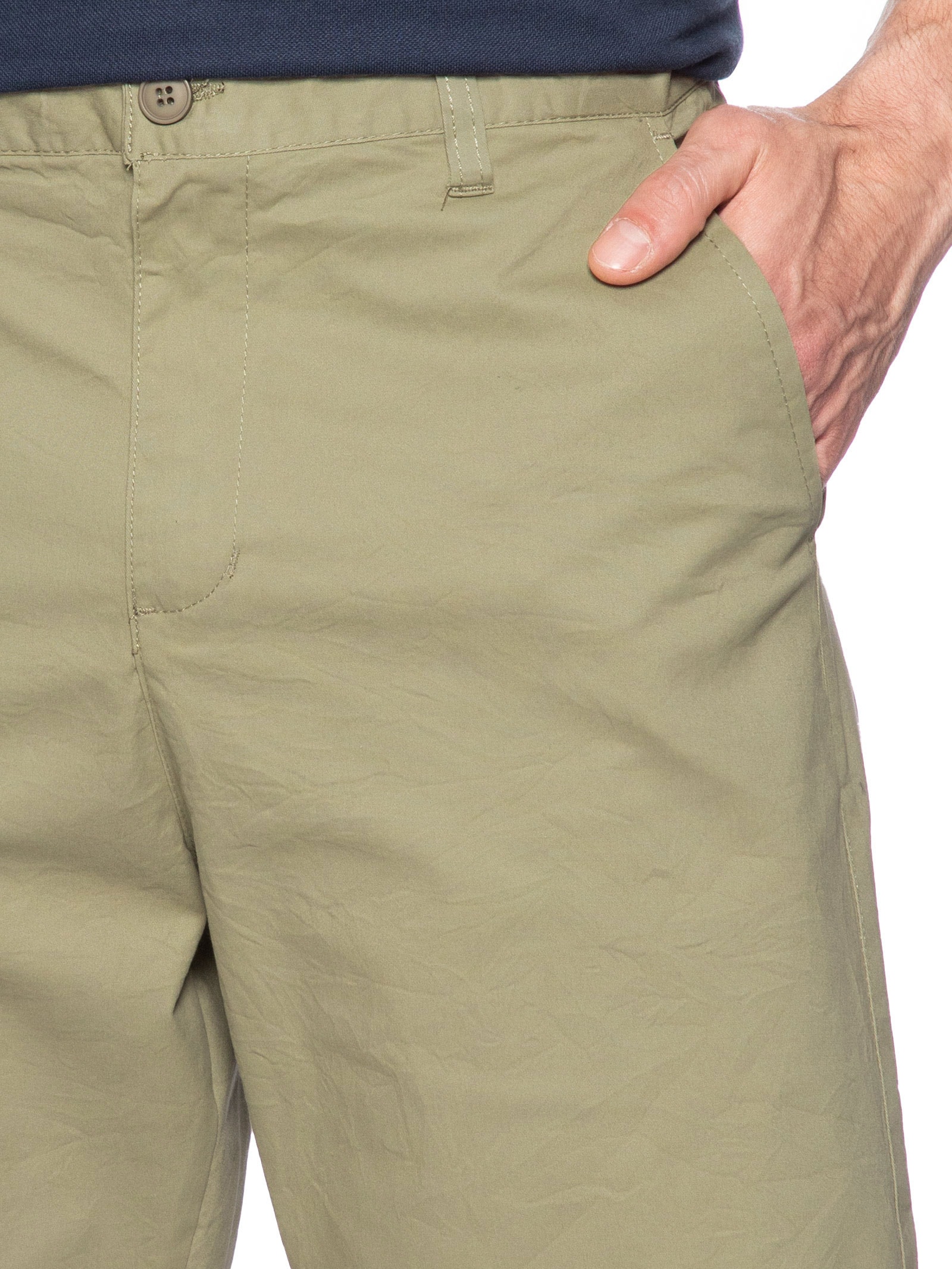 Bermuda Masculina Sarja Básica Verde Basiq Men